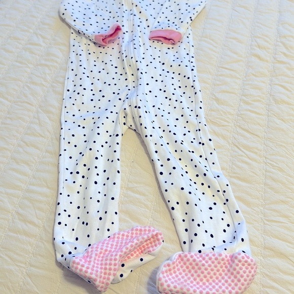 18-24m polkadot sleepers, carters too cute dress, Osh Kosh sweater,wh,pink,bl - Picture 15 of 16
